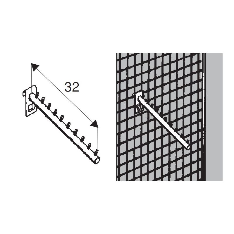 SHOP HANGING " KRATA Kleiderbügel " Ladeneinrichtungen