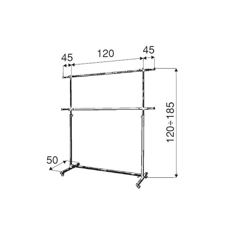 Kleiderständer " DOUBLE TRANSPORTERS " Ladeneinrichtungen