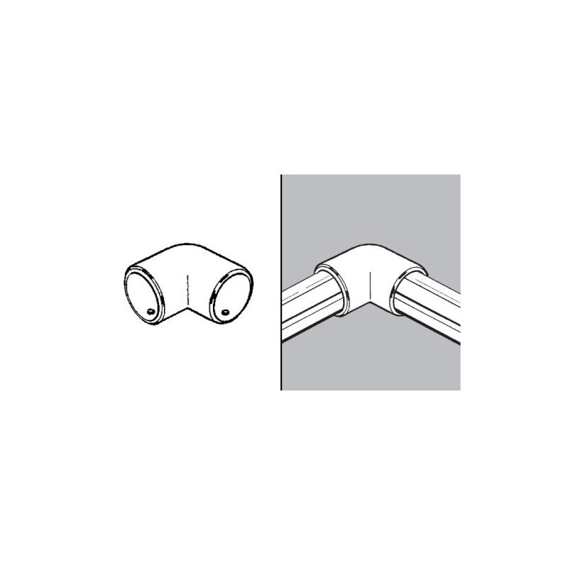 Rohr- und Kugelsystem " Eckstangen fi25 " Shop-Zubehör
