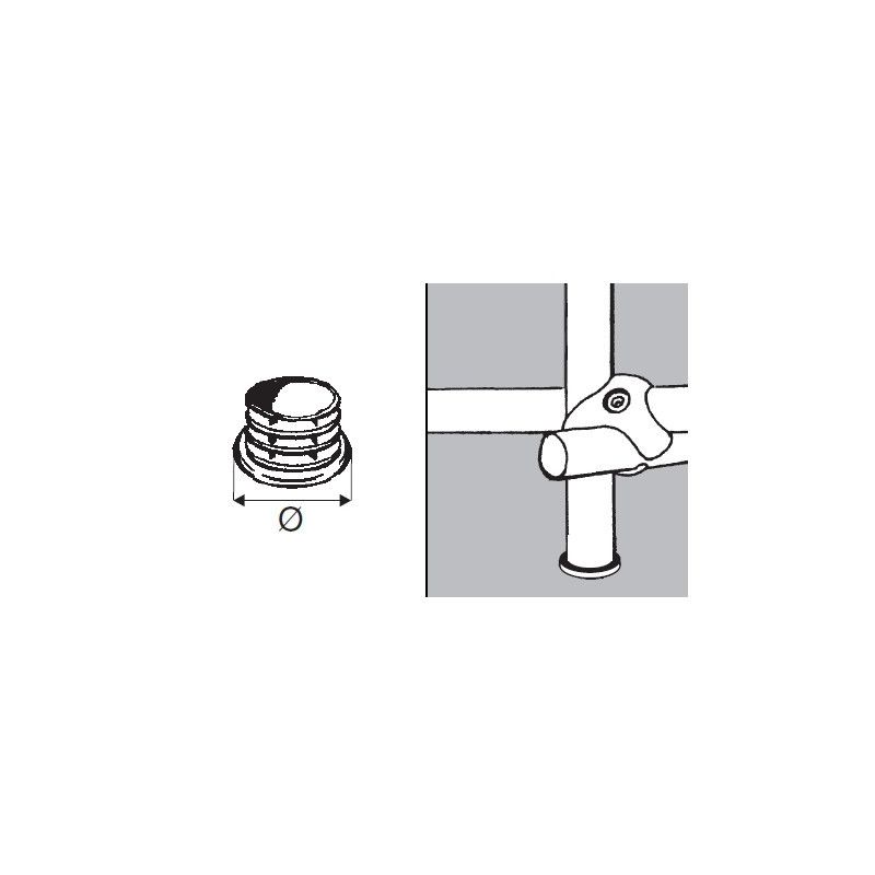 Rohr-Kugel-System " Fußstangen fi25 " Shop-Zubehör