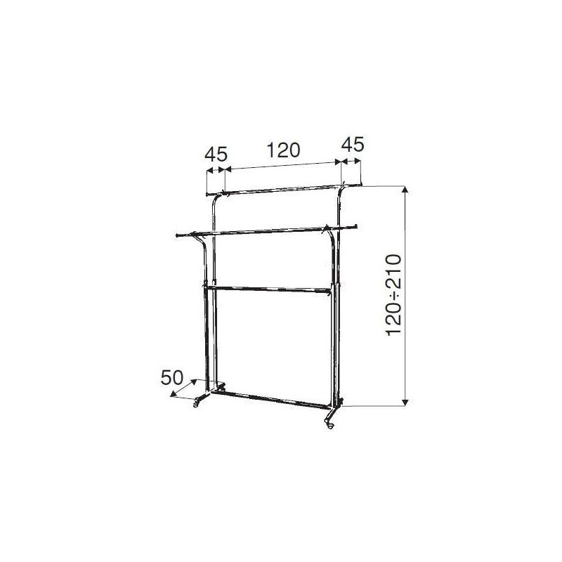Kleiderständer " DOUBLE TRANSPORTERS " Ladeneinrichtungen