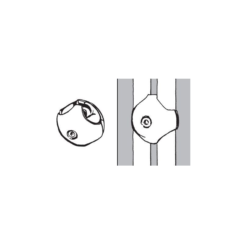 Rohr- und Kugelsystem " Ladenbügel FI25 " Ladenzubehör
