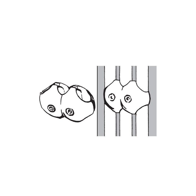 Rohr- und Kugelsystem " Ladenbügel FI25 " Ladenzubehör