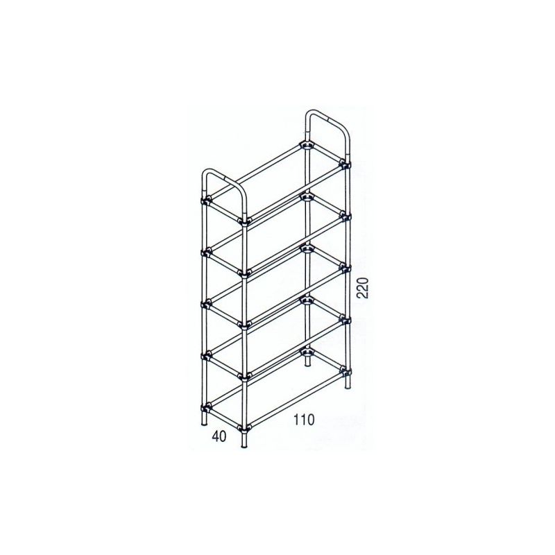 Rohr- und Kugelsystem " Kupplungsrohre FI25 " Shop-Zubehör