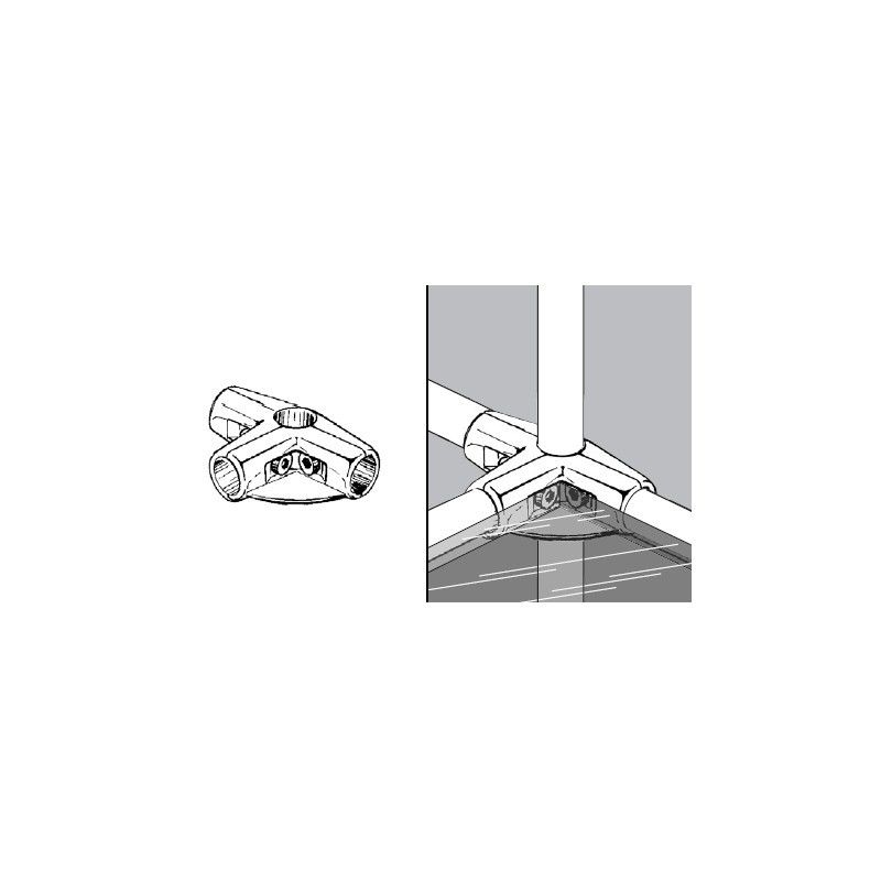 Rohr- und Kugelsystem " Kupplungsrohre FI25 " Shop-Zubehör