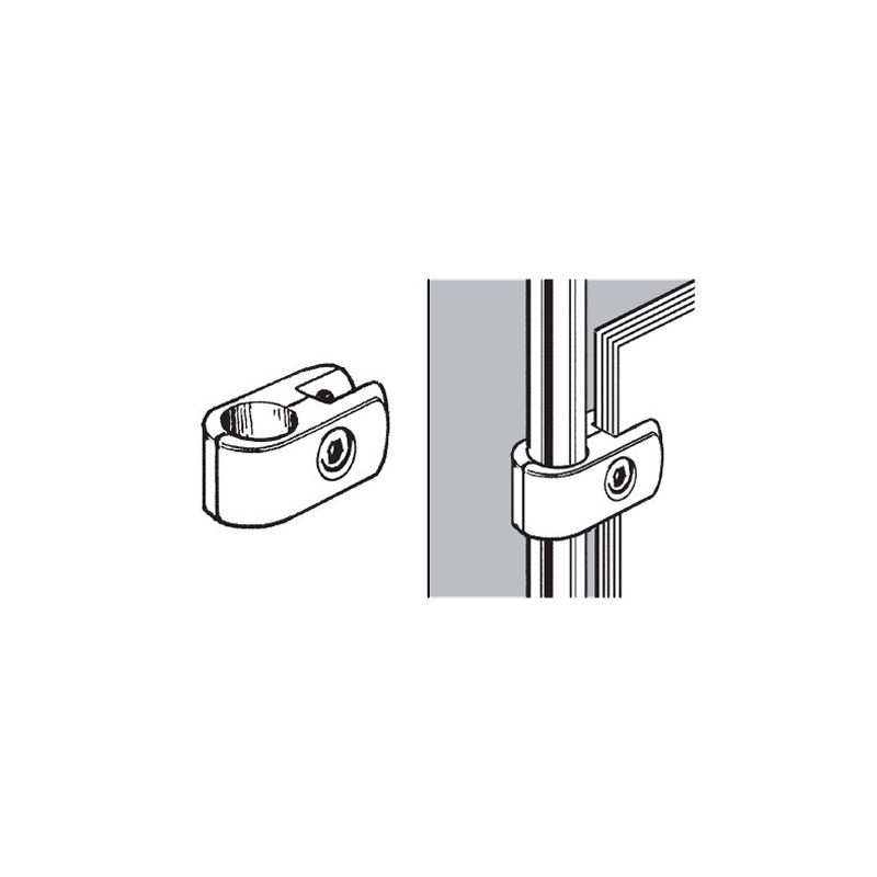 Rohrkugelsystem " Glasbefestigung FI25 " Shop-Zubehör