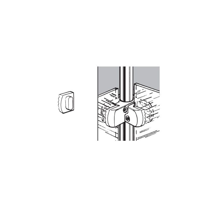 Rohr- und Kugelsystem " Einsteckstangen FI25 " Shop-Zubehör