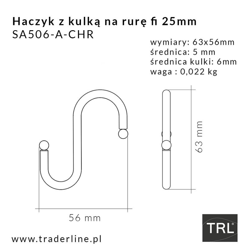 Rohr- und Kugelsystem " Hakenleisten fi25 " Shop-Zubehör