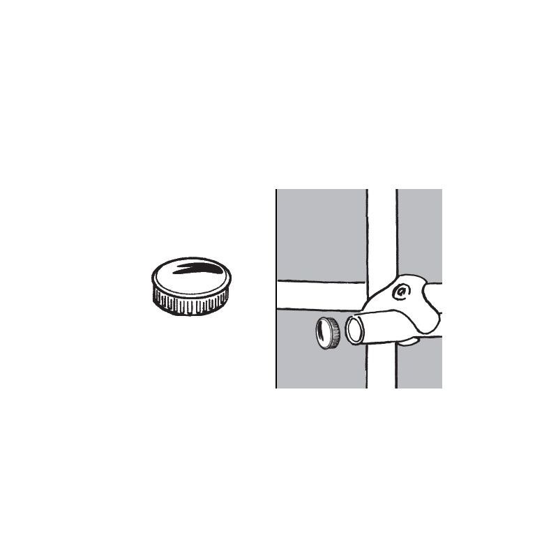 Rohr- und Kugelsystem " Stangenkappen FI25 " Shop-Zubehör