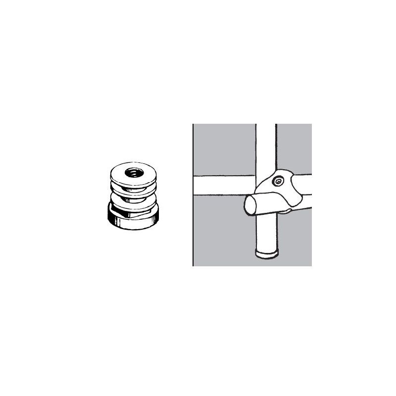 Rohr- und Kugelsystem " Einsteckstangen FI25 " Shop-Zubehör