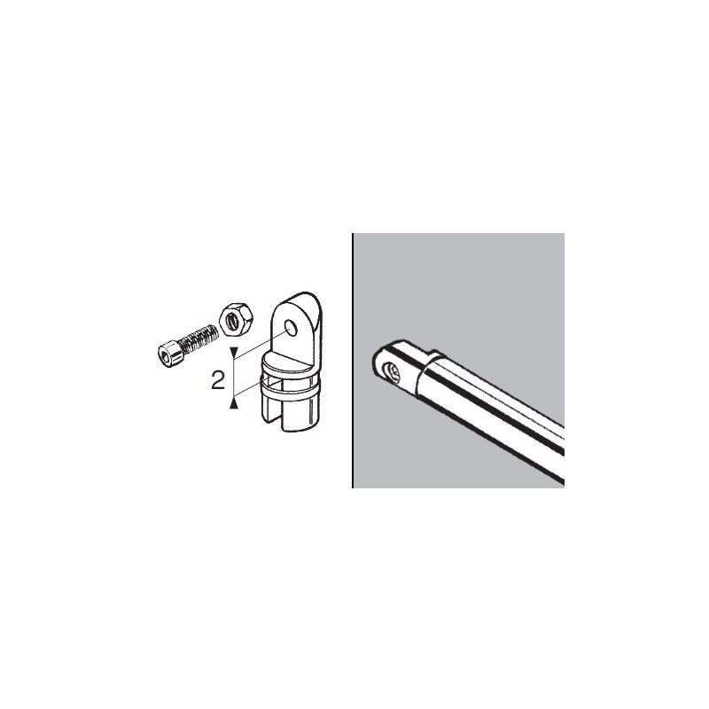 Rohr- und Kugelsystem " Verbindungsschienen fi25 " Shop-Zubehör