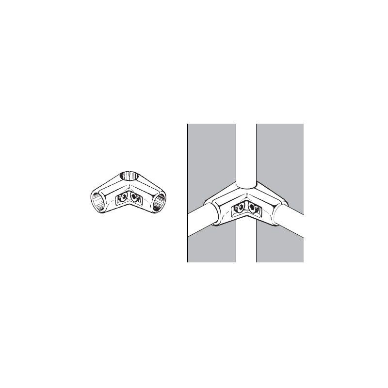 Rohr- und Kugelsystem " Kupplungsrohre FI25 " Shop-Zubehör