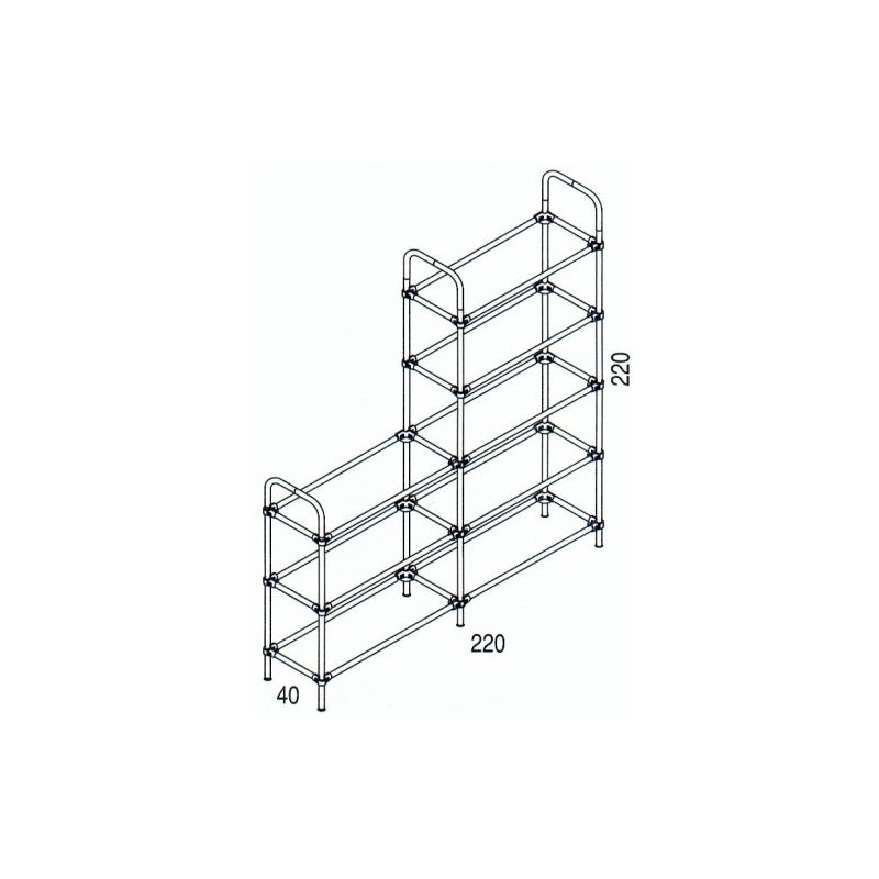 Rohr- und Kugelsystem " Kupplungsrohre FI25 " Shop-Zubehör