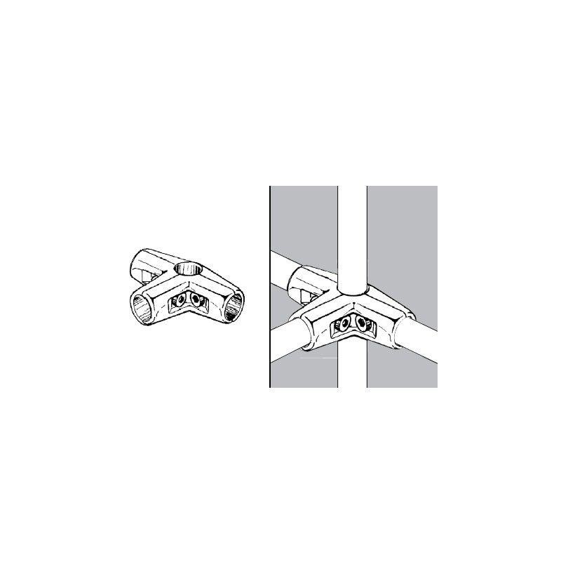 Rohr- und Kugelsystem " Kleiderbügel FI25 " Shop-Zubehör