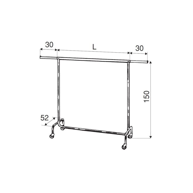 Kleiderständer " TRANSPORTERS Normen " Ladeneinrichtungen