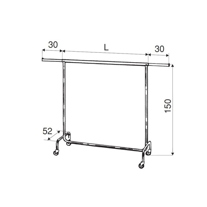 Kleiderständer " TRANSPORTERS Normen " Ladeneinrichtungen