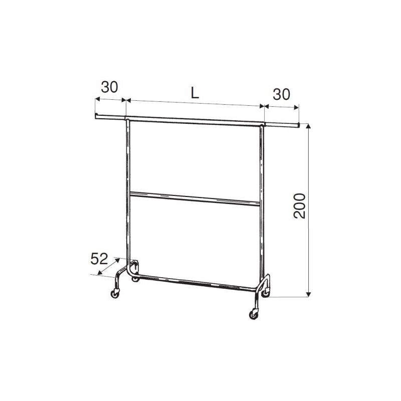 Kleiderständer " DOUBLE TRANSPORTERS " Ladeneinrichtungen