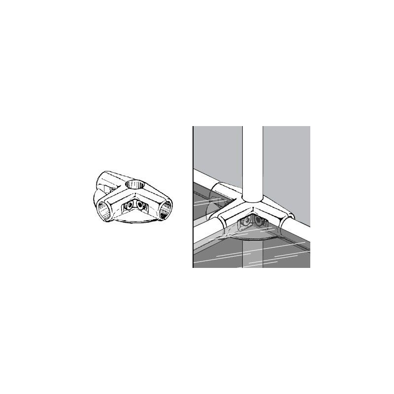 Rohr- und Kugelsystem " Kupplungsrohre FI25 " Shop-Zubehör