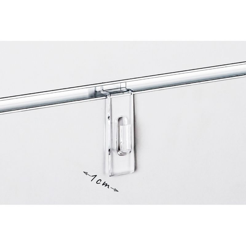 Shop-Paneele SPACEWALL -Klarsichthaken- Shop-Beschläge