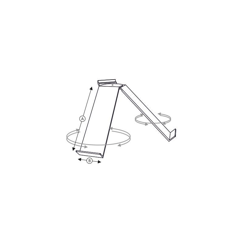 Spacewall-Ladenpanele -Schuhablagen- Ladeneinrichtungen