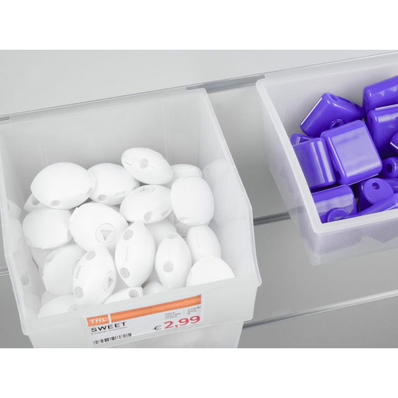 Spacewall-Ladenwände - Körbe und Behälter - Ladenbau