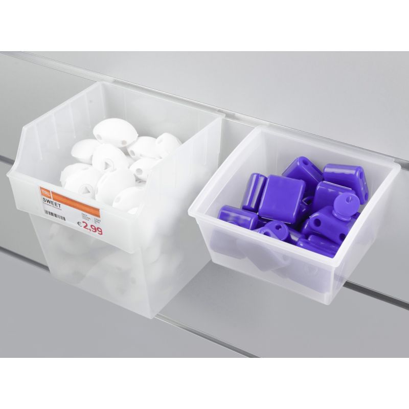 Spacewall-Ladenwände - Körbe und Behälter - Ladenbau