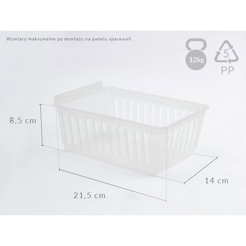 Spacewall-Ladenwände - Körbe und Behälter - Ladenbau