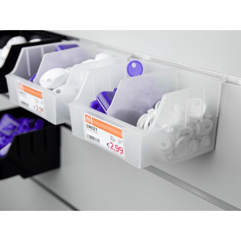 Spacewall-Ladenwände - Körbe und Behälter - Ladenbau