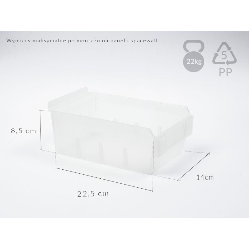 Spacewall-Ladenwände - Körbe und Behälter - Ladenbau