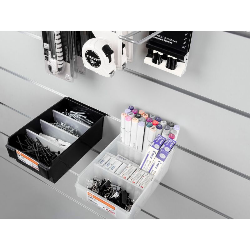 Spacewall-Ladenwände - Körbe und Behälter - Ladenbau