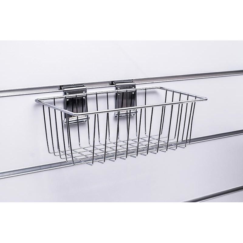 Spacewall-Ladenwände - Körbe und Behälter - Ladenbau