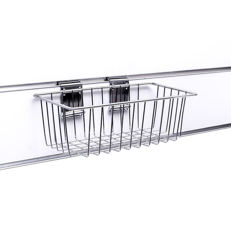 Spacewall-Ladenwände - Körbe und Behälter - Ladenbau