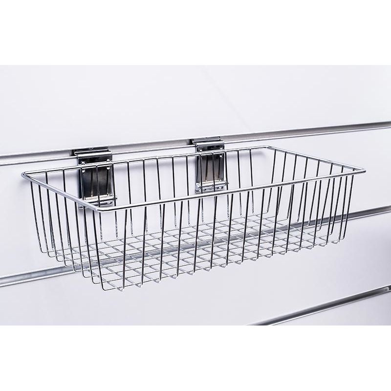 Spacewall-Ladenwände - Körbe und Behälter - Ladenbau