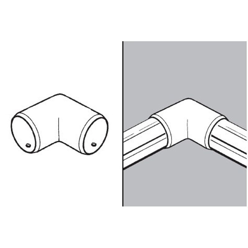Rohr- und Kugelsystem " Eckstangen FI32 " Shop-Zubehör