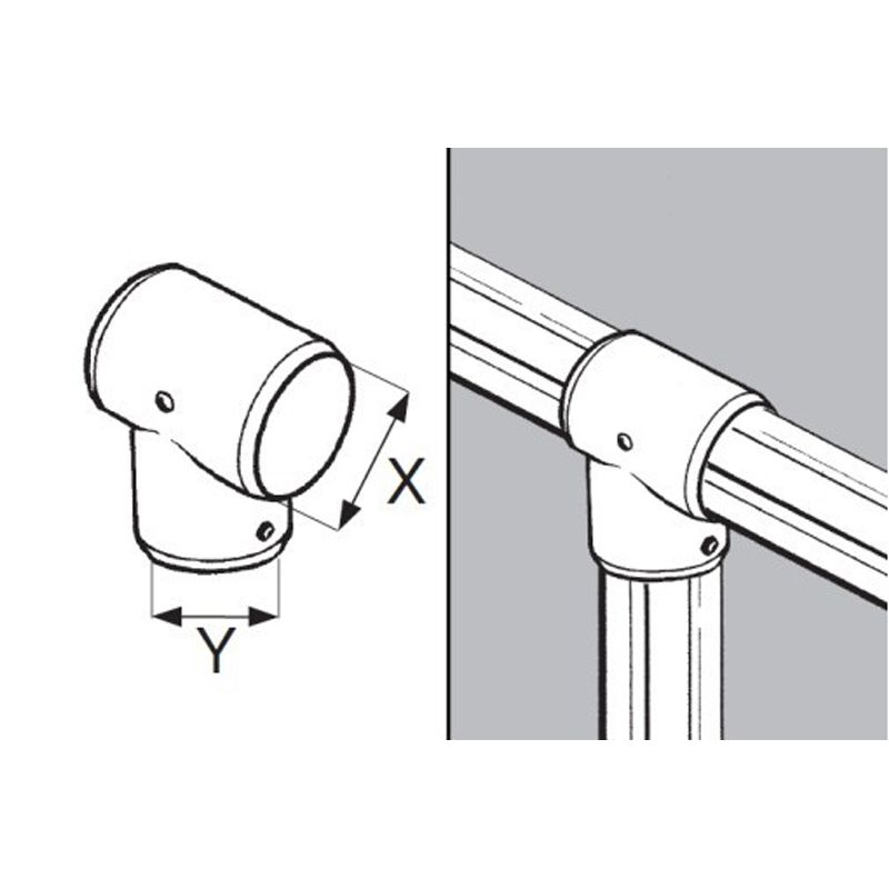 Rohr- und Kugelsystem " Rohrverbinder FI50 " Shop-Zubehör
