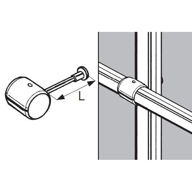 Rohr- und Kugelsystem " Griffstangen fi 16 " Shop-Zubehör
