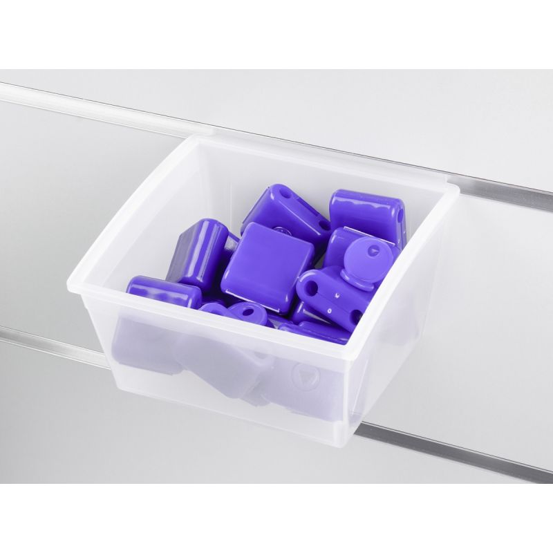 Spacewall-Ladenwände - Körbe und Behälter - Ladenbau