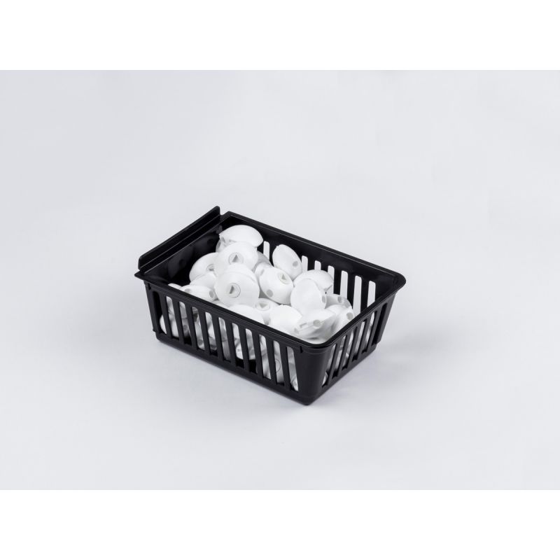 Spacewall-Ladenwände - Körbe und Behälter - Ladenbau