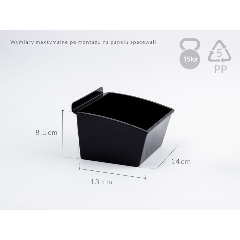 Spacewall-Ladenwände - Körbe und Behälter - Ladenbau