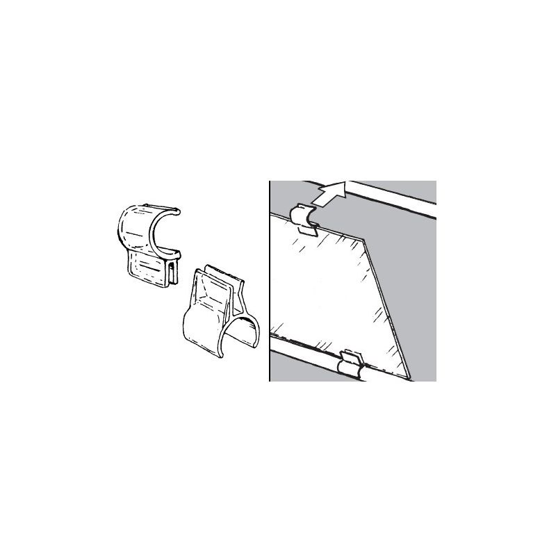 Rohr- und Kugelsystem " Griffstangen fi25 " Shop-Zubehör