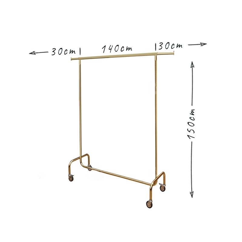 Shop stender auf Rädern 140-200cm gold