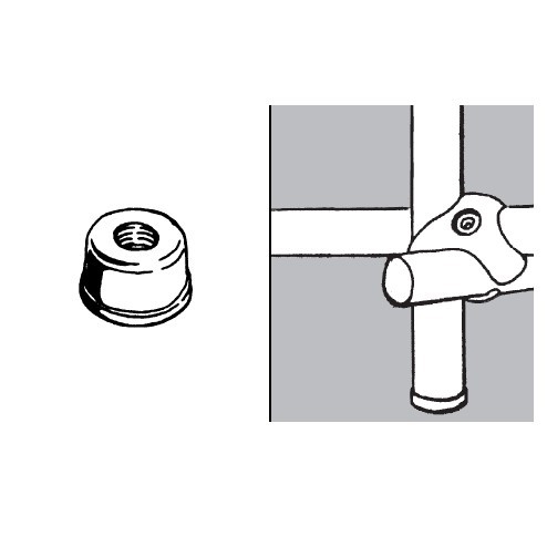 Rohr- und Kugelsystem " Einsteckstangen FI25 " Shop-Zubehör