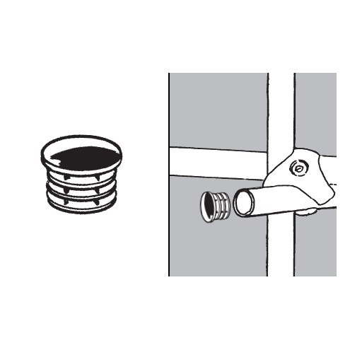 Rohr- und Kugelsystem " Blindstopfen FI32 " Shop-Zubehör