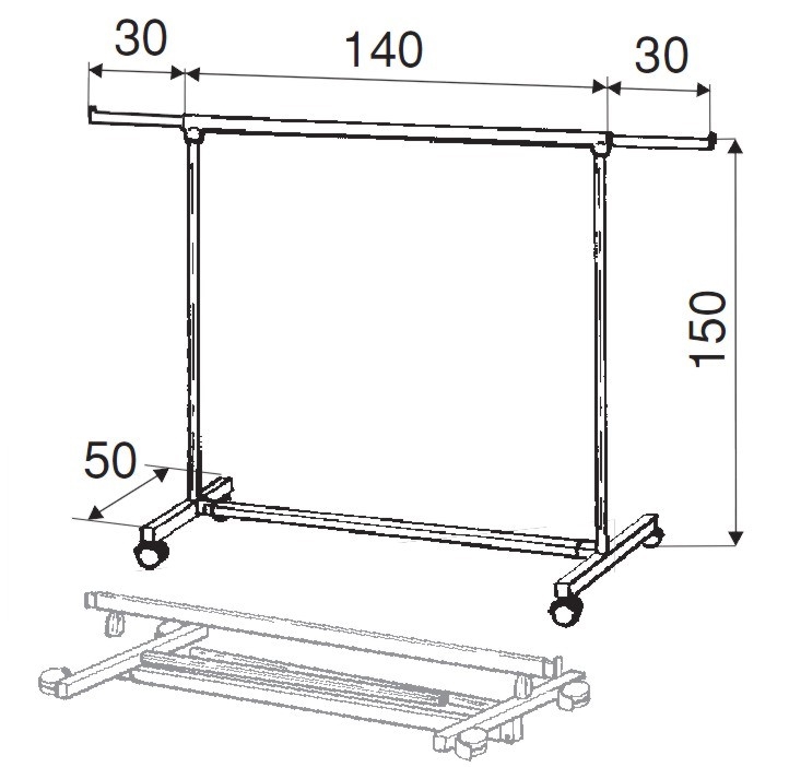 Kleiderständer " TRANSPORTERS Ständer " Ladeneinrichtung
