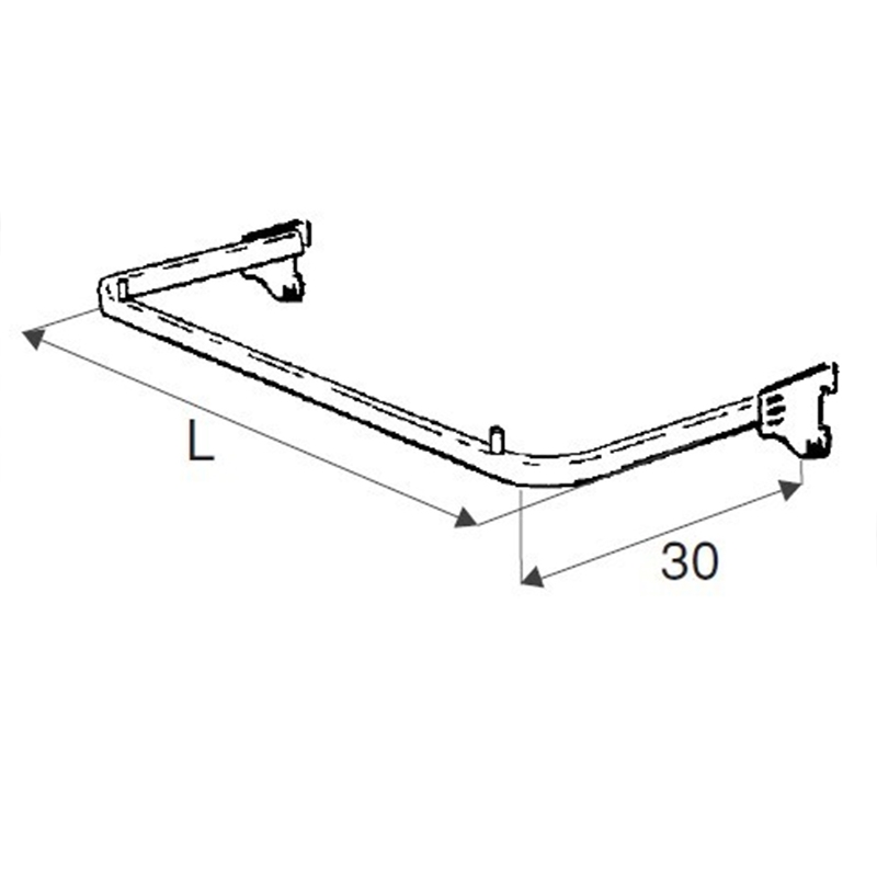Kleiderständer " Kleiderbügel mit geradem Rahmen " Ladeneinrichtung