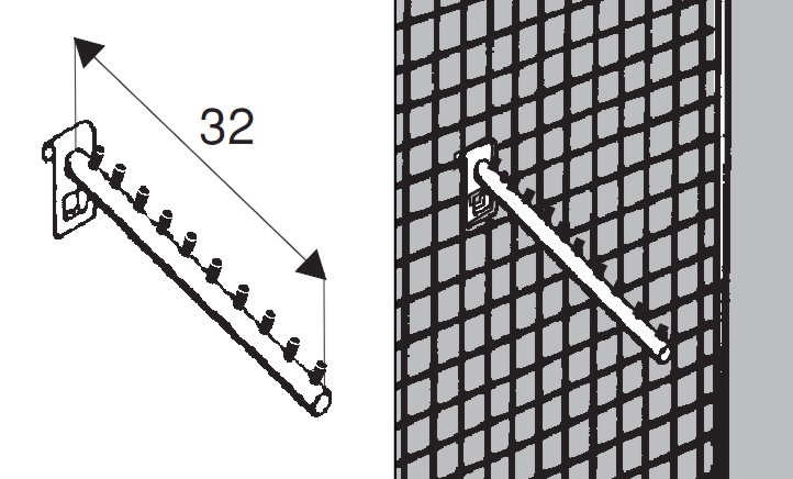 SHOP HANGING " KRATA Kleiderbügel " Ladeneinrichtungen