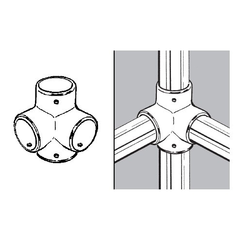 Rohr- und Kugelsystem " Eckstangen fi25 " Shop-Zubehör