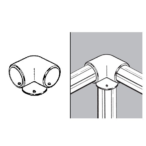 Rohr- und Kugelsystem " Eckstangen fi25 " Shop-Zubehör