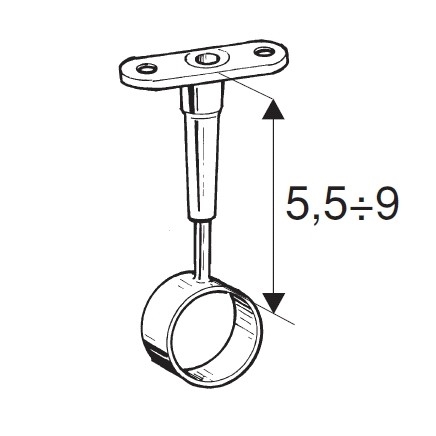 Rohr-Kugel-System " Distanzhalterungen FI25 " Shop-Zubehör