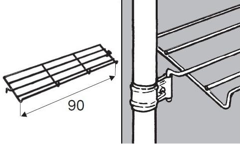 Rohr-Kugel-System " Regalstangen fi25 " Shop-Zubehör